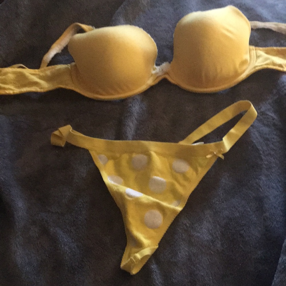 Pink Victoria’s Secret Bra & V-String